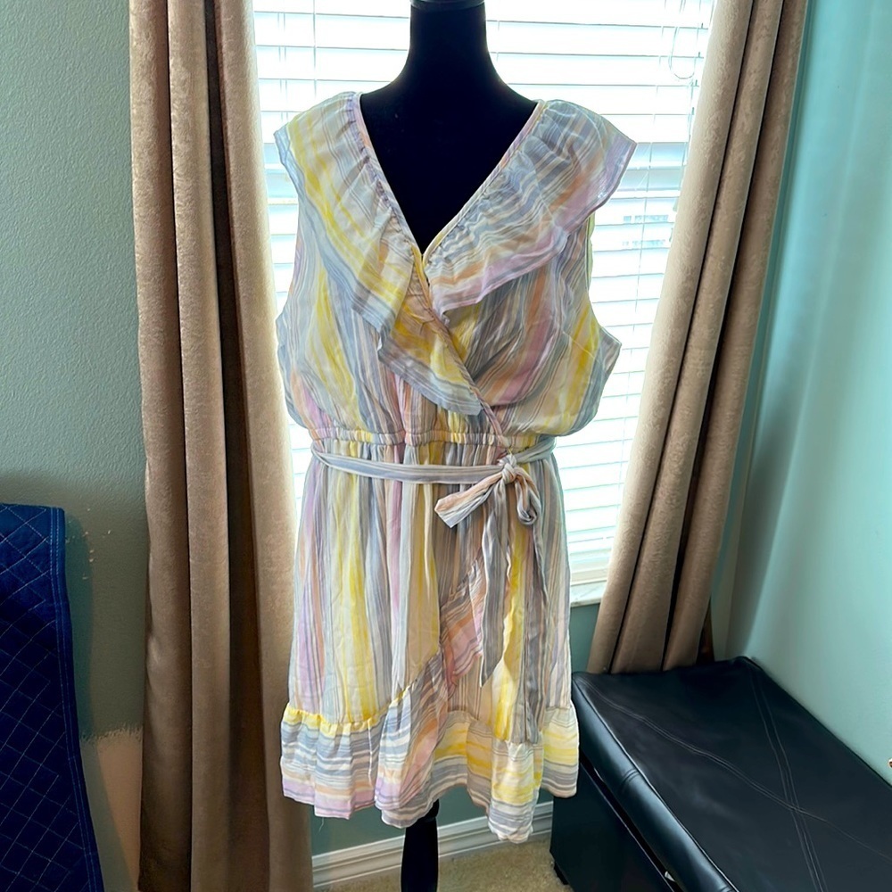 LC Lauren Conrad Spring dress lined women’s XXL NWT